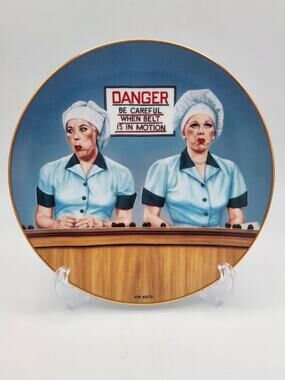 "Eating the Evidence" I Love Lucy Plate from the Hamilton Collection.